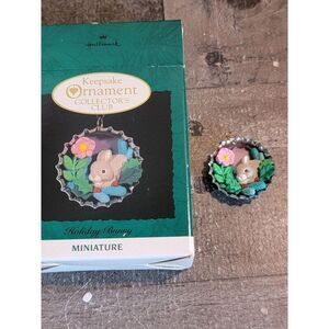 Hallmark holiday bunny 1994 ornament Xmas decor